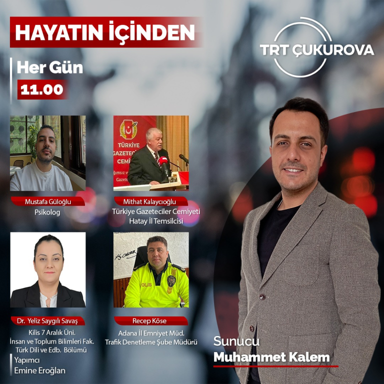 Dr. Öğr. Üyesi Yeliz Saygılı Savaş "TRT Çukurova/Hayatın İçinden" Radyo Programına Konuk Oldu!